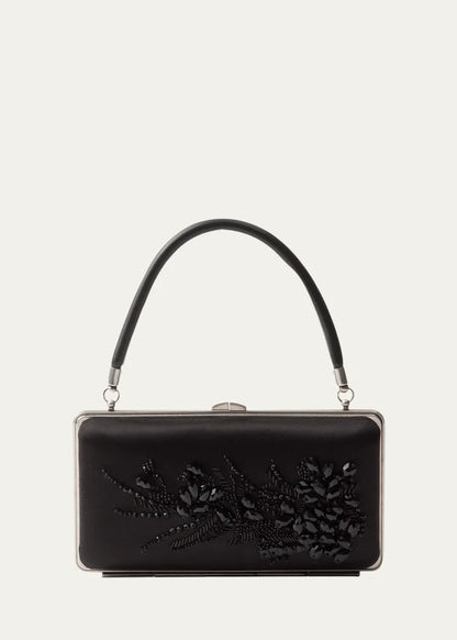 Embellished Satin Minaudiere