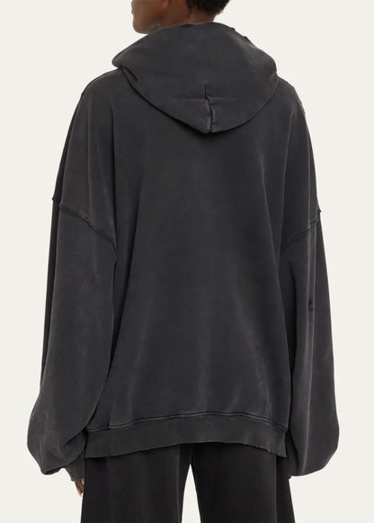 Safety-Pin Logo Oversized Hoodie