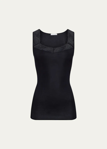 Hanro Cotton Delight Lace-Trim Tank Top