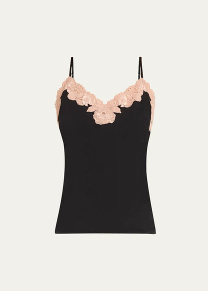 Josie Natori Imagine Lace-Trim Jersey Cami