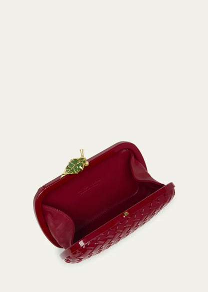 Apple Knot Patent Leather Clutch Bag