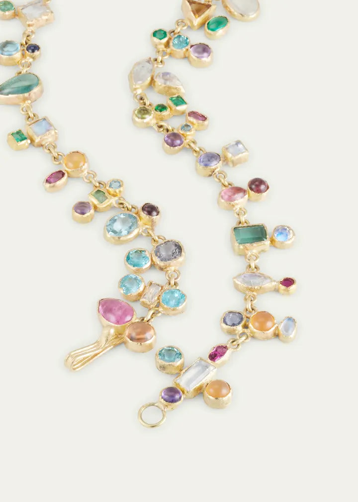 Multi-Gemstone Confetti Necklace