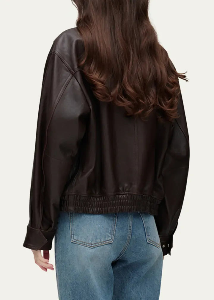 Blouson Lambskin Leather Jacket