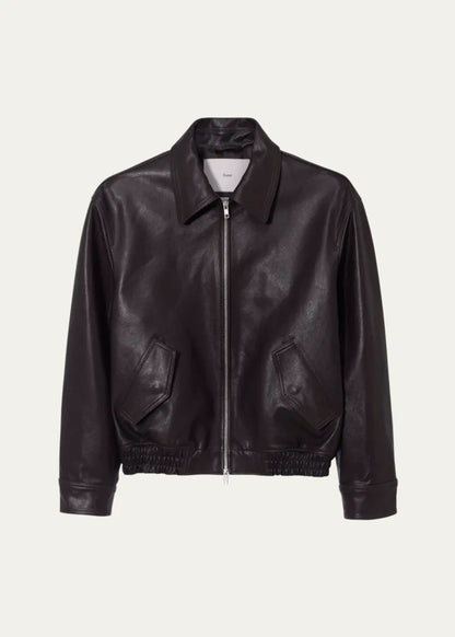 Blouson Lambskin Leather Jacket