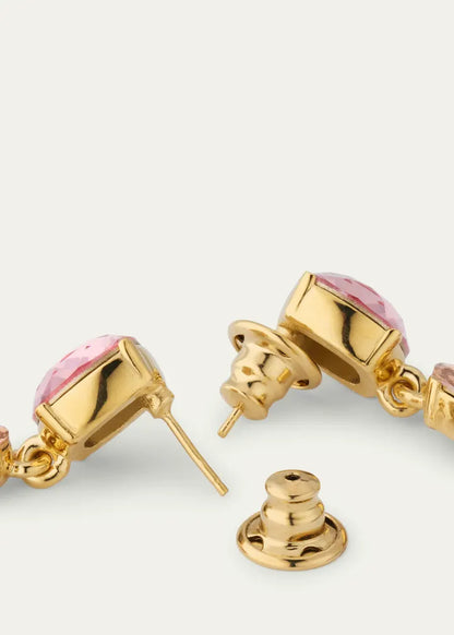 Crystal Two-Drop Earrings