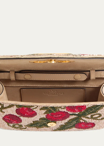 Vain Small Cherries Beaded Clutch Bag