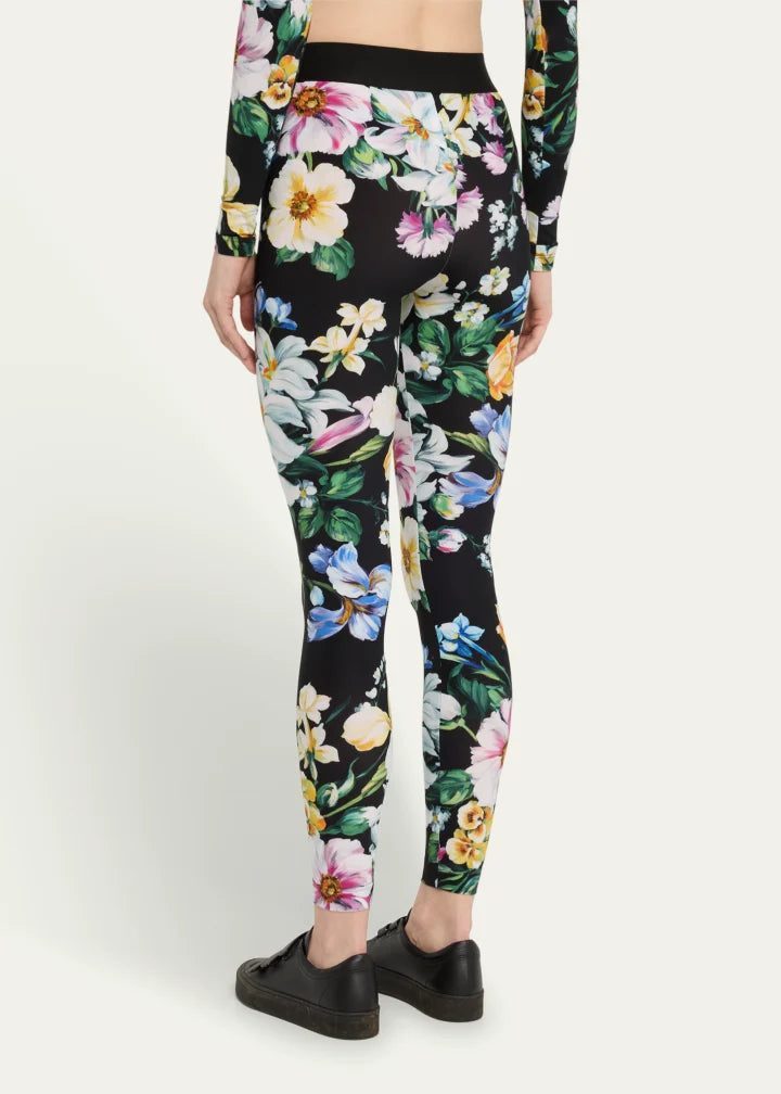Mix Fiori Cropped Leggings