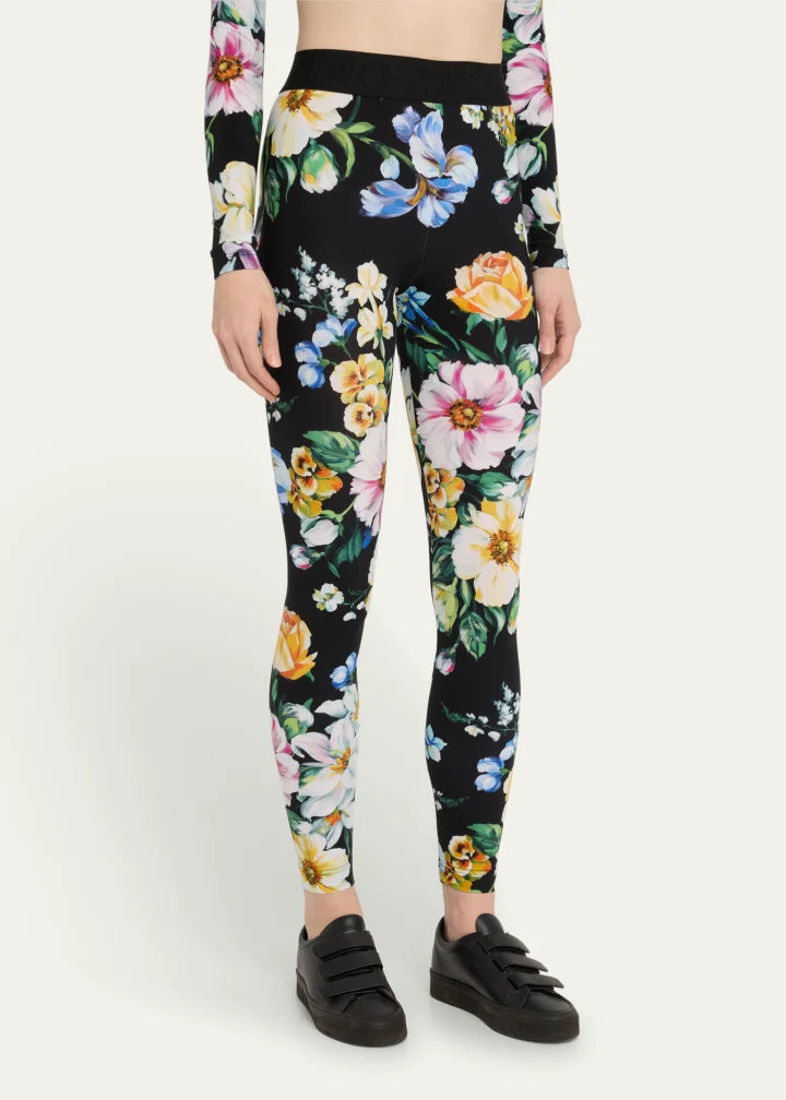 Mix Fiori Cropped Leggings