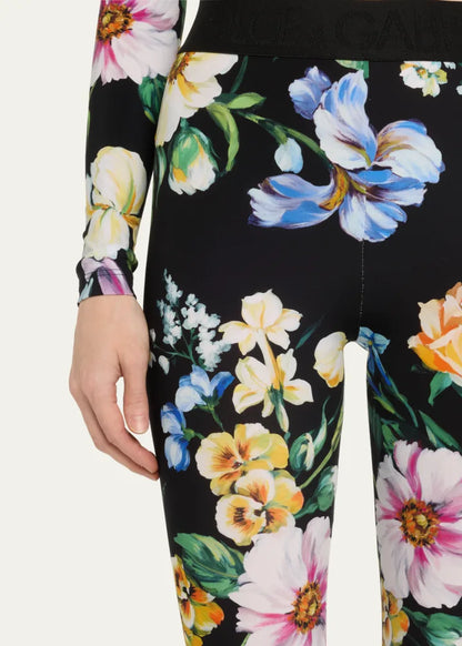 Mix Fiori Cropped Leggings