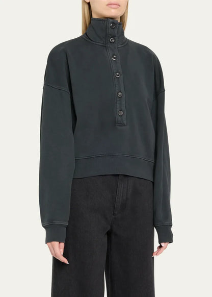 Mirelle Buttoned Pullover Sweatshirt