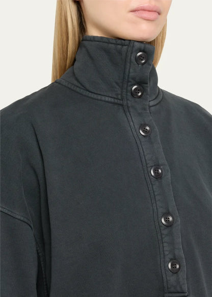 Mirelle Buttoned Pullover Sweatshirt