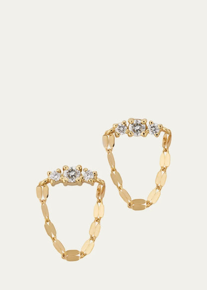 Solo Blake Draping Diamond Stud Earrings