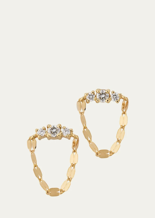 Solo Blake Draping Diamond Stud Earrings