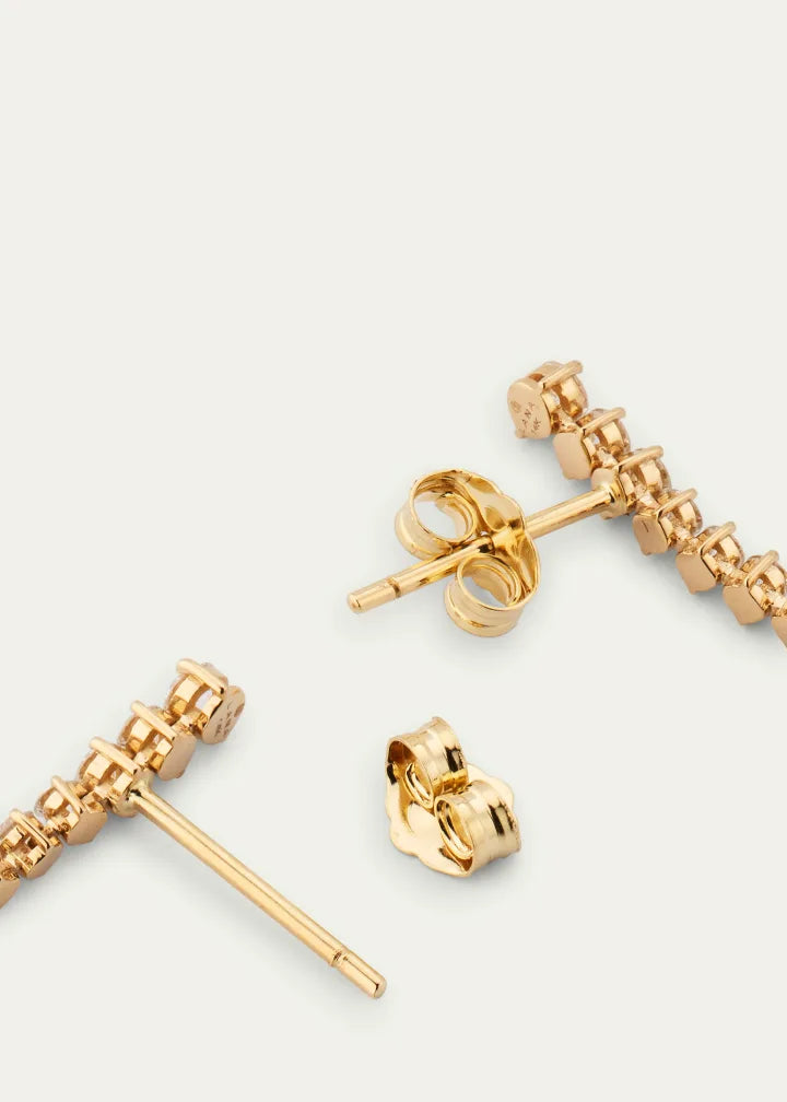 Flawless Tennis Linear Diamond Ear Crawlers