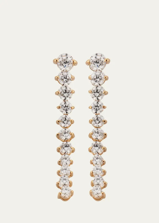 Flawless Tennis Linear Diamond Ear Crawlers