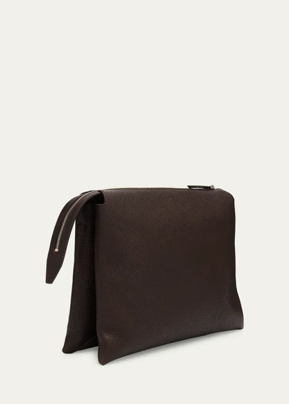 Nu Twin Crossbody Bag in Saddle Grain Leather