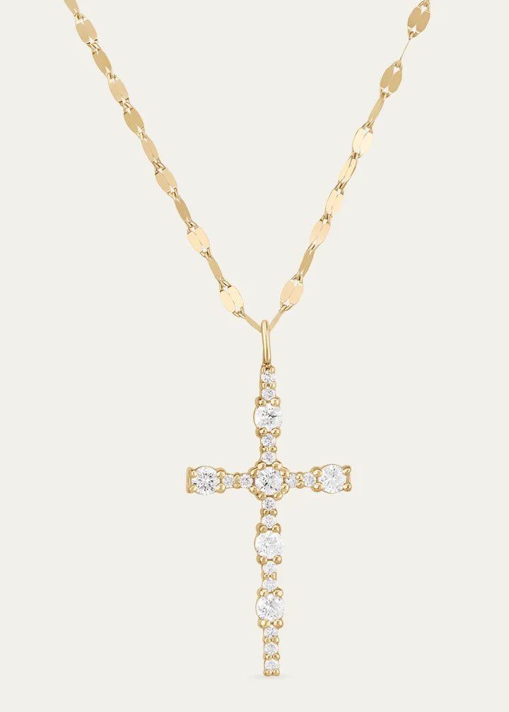 Elevated Diamond Everyday Cross Necklace