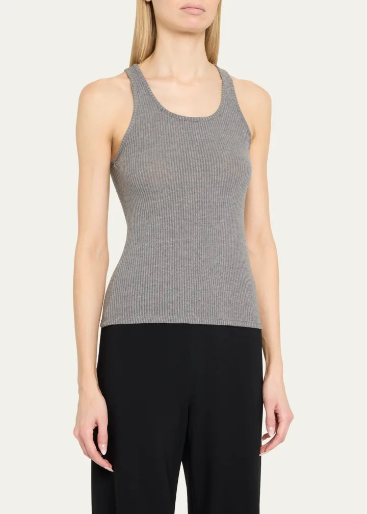 Andine Di Maria Ribbed Scoop-Neck Tank