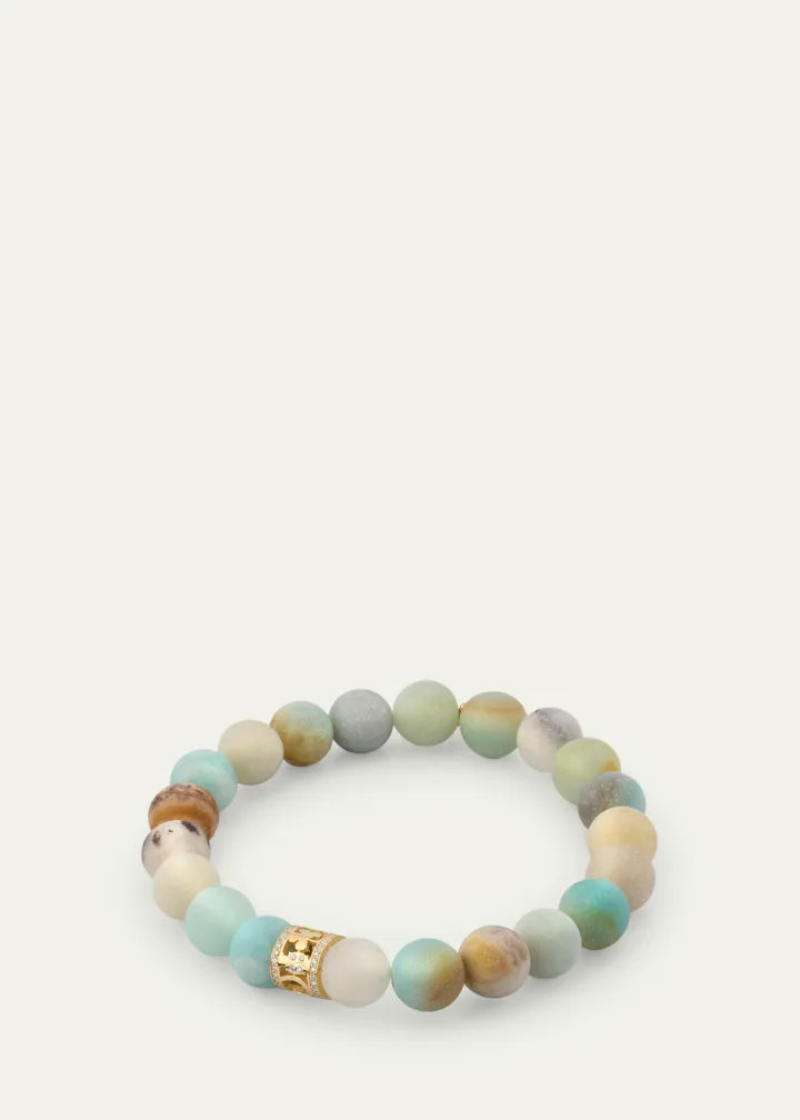 Lucky Rondelle Amazonite Bracelet