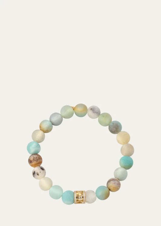 Lucky Rondelle Amazonite Bracelet