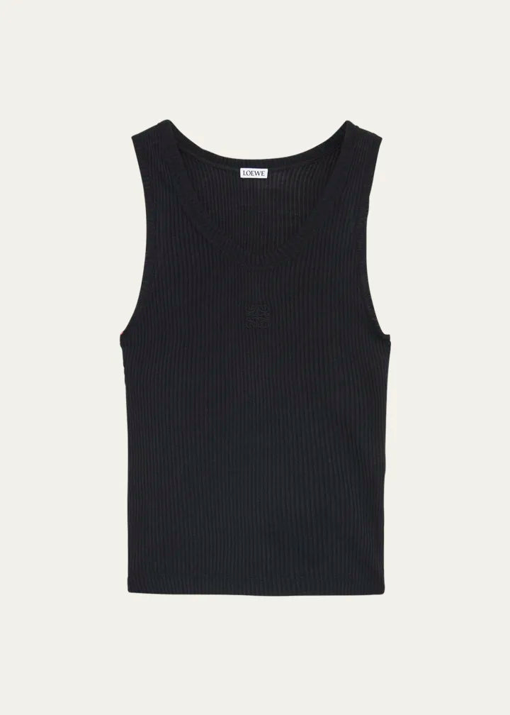 Loewe Anagram Logo Ribbed Tank Top