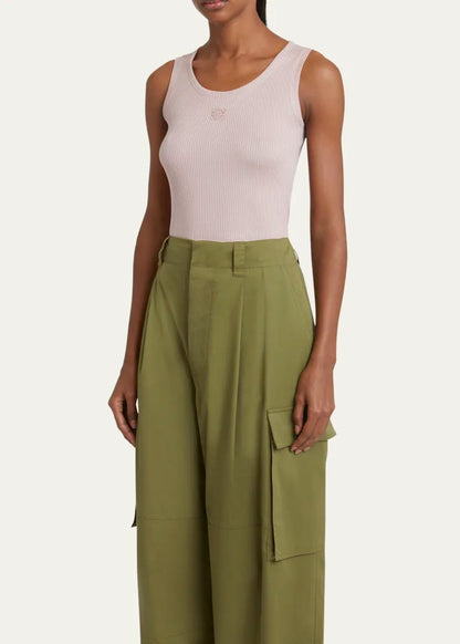 Loewe Anagram Logo Ribbed Tank Top