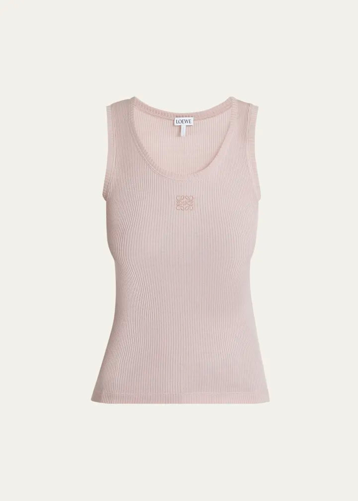 Loewe Anagram Logo Ribbed Tank Top
