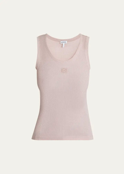 Loewe Anagram Logo Ribbed Tank Top