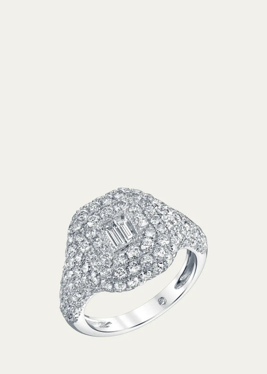 Essential Pave Diamond Pinky Ring