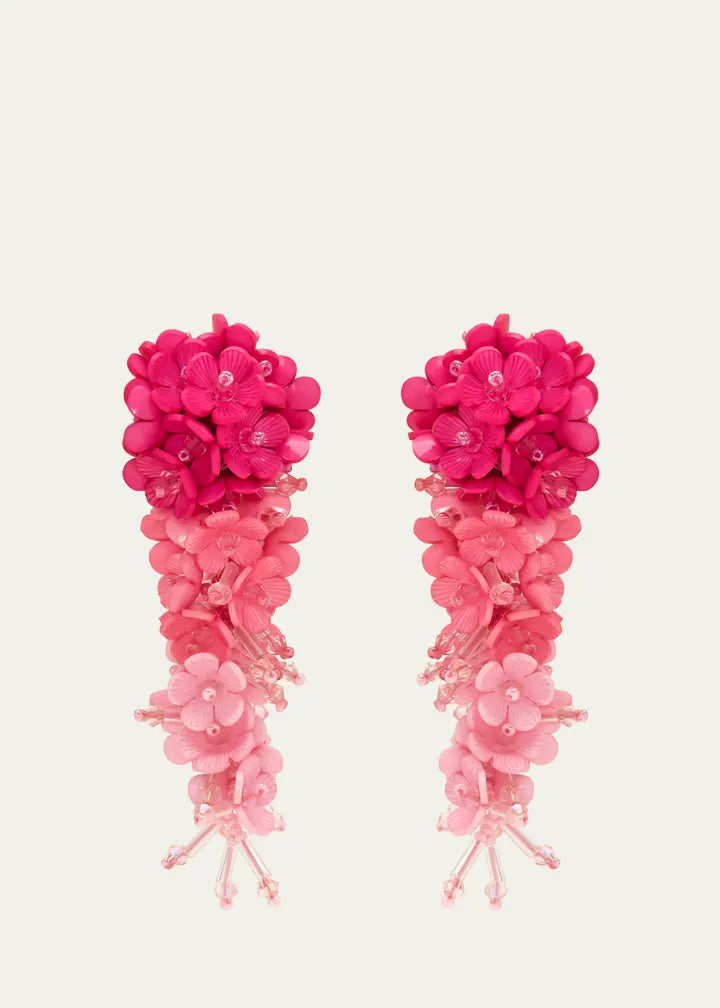Plexy Flowers Bouquet Earrings