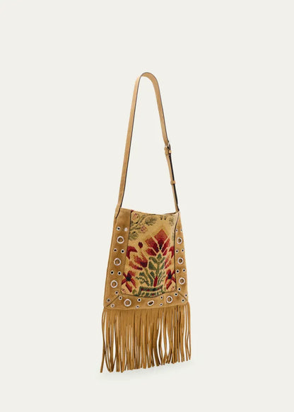 Nellcote Fringed Suede Crossbody Bag
