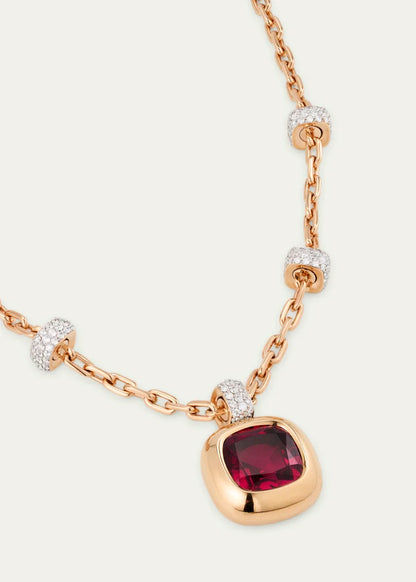 Nudo Diamond and Rubellite Pendant Necklace
