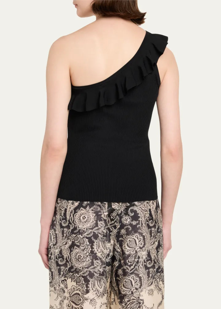 Rhiannon Frill Asymmetric Tank Top
