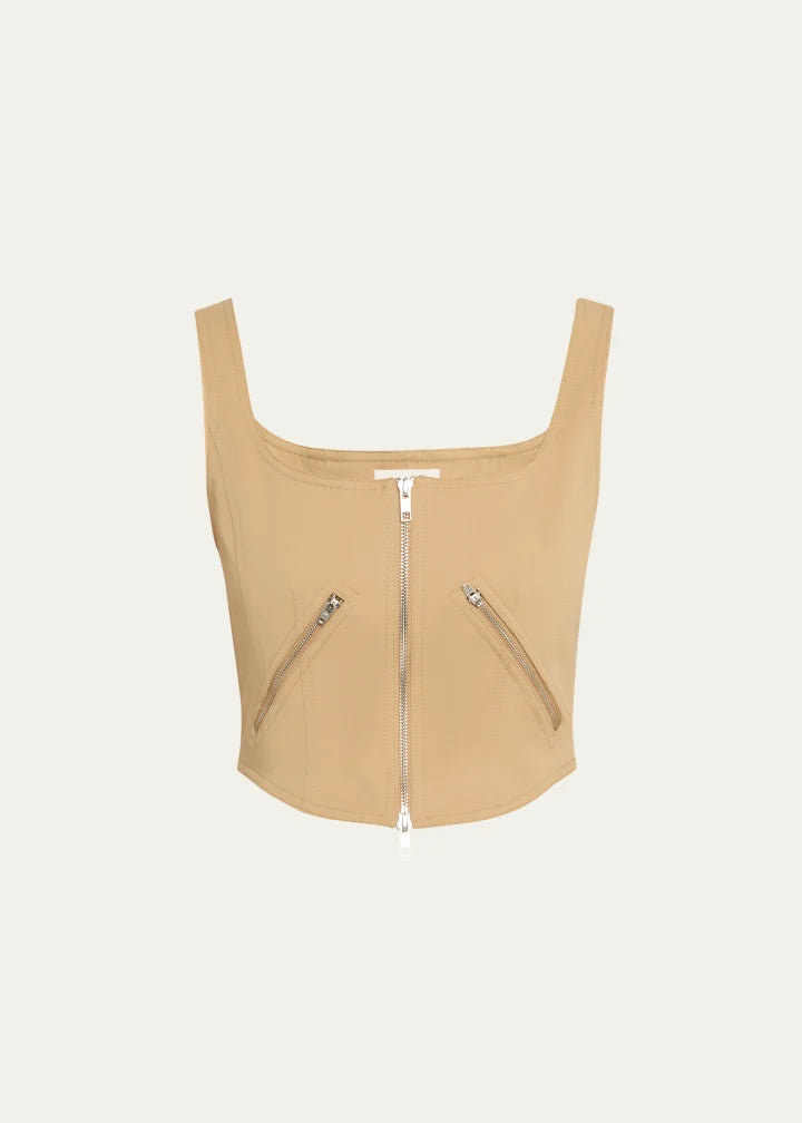 A.L.C. Dea Zip Corset Top