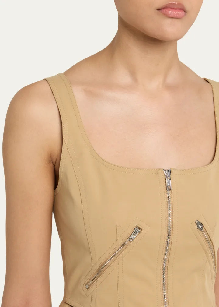 A.L.C. Dea Zip Corset Top