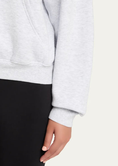 Cotton Fleece Hooded Pullover