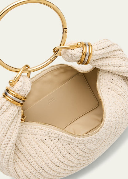 Rounded Crochet Bracelet Hobo Bag