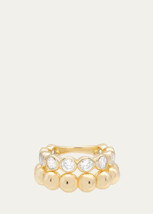 Bezel Vroom Ring Set