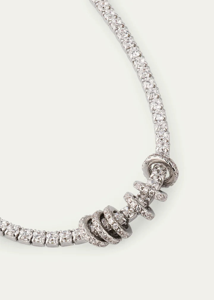 Gaia Pavé Tennis Necklace