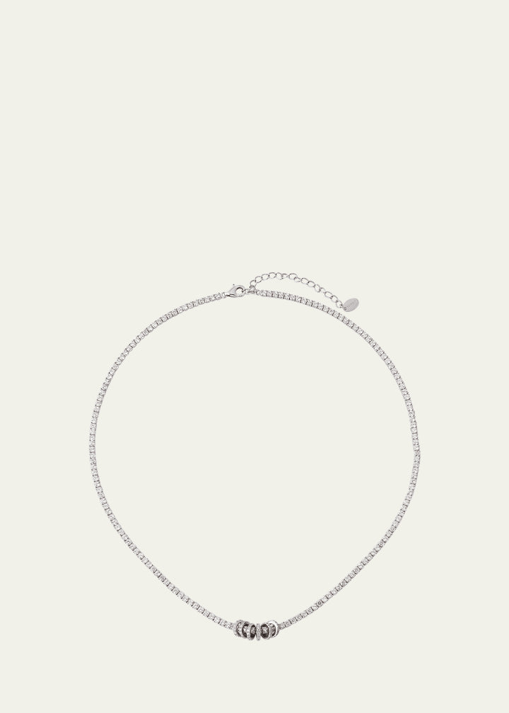 Gaia Pavé Tennis Necklace