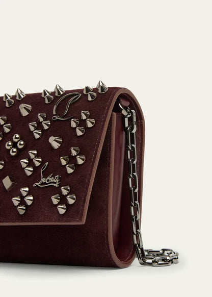 Paloma Wallet on Chain in Loubinthesky Suede