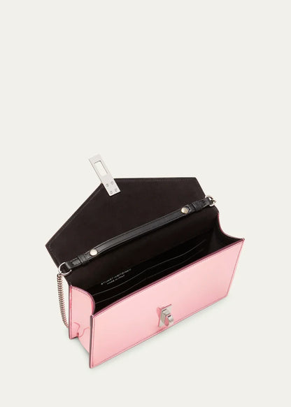 Posh Loveletter Metallic Leather Clutch Bag