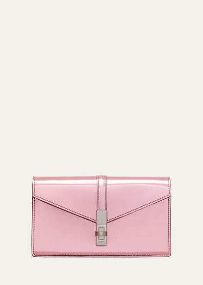 Posh Loveletter Metallic Leather Clutch Bag