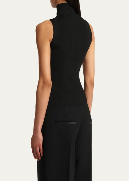 Benita Turtleneck Rib Tank Top