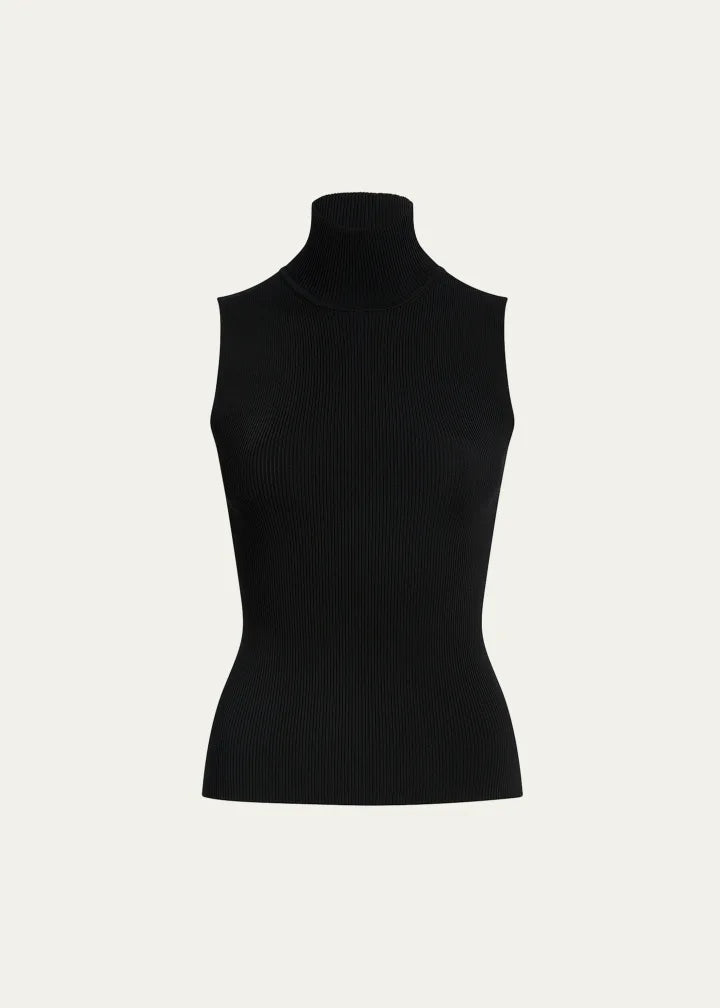 Benita Turtleneck Rib Tank Top