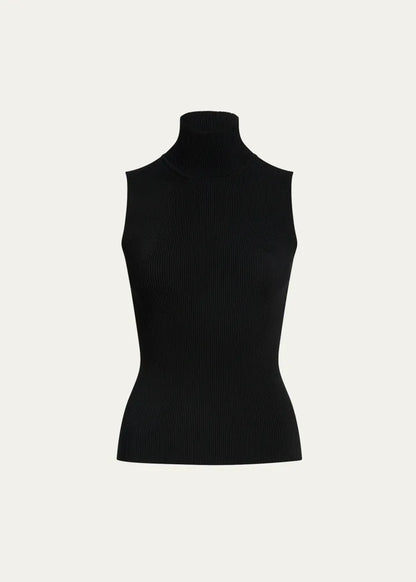 Benita Turtleneck Rib Tank Top