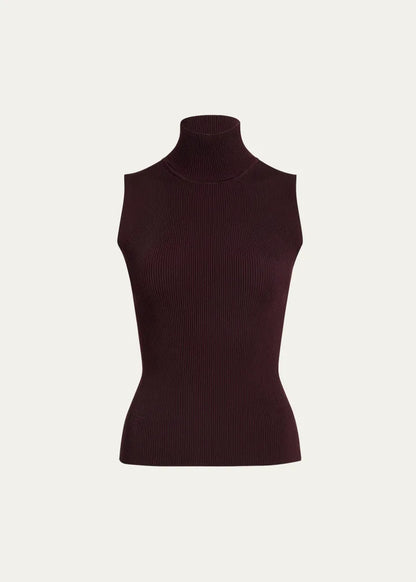 Benita Turtleneck Rib Tank Top