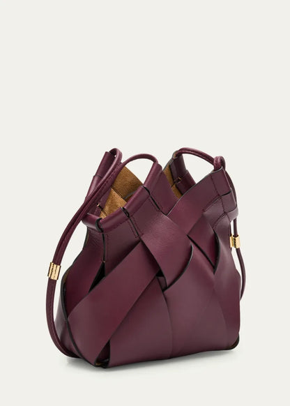 Charlotte Woven Leather Crossbody Bag