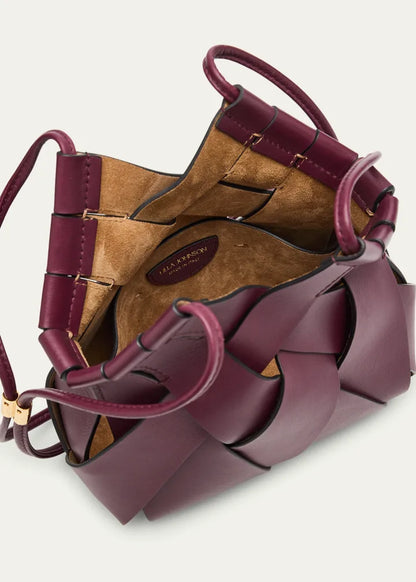 Charlotte Woven Leather Crossbody Bag
