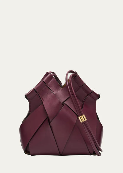 Charlotte Woven Leather Crossbody Bag